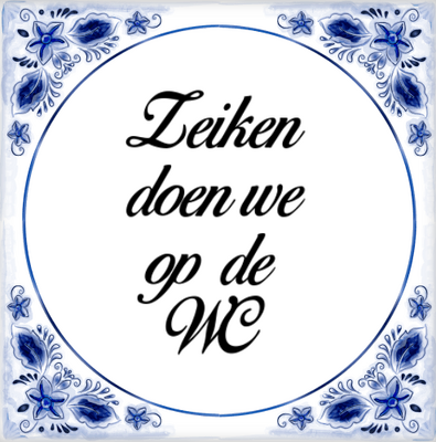 Niet "Z'ken" aub Niet "Z'ken" aub