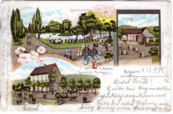 4110A Aerzen001 Multibilder Edenhall Litho 1909 Scan Vorderseite
